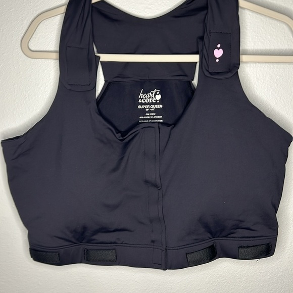 NWT HEART & CORE Larissa Post-Surgical Bra size Super Queen (4X - 56-60”) Black - Picture 7 of 11